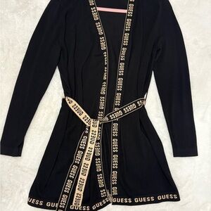 GUESS Black Dress with Logo Belt